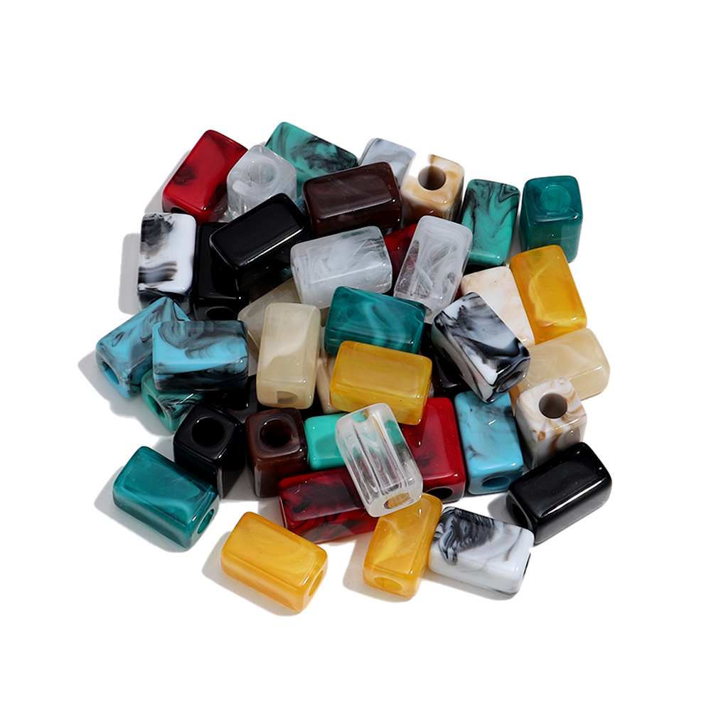 Vintage Collectible Marbles - Perles géométriques en résine de couleur