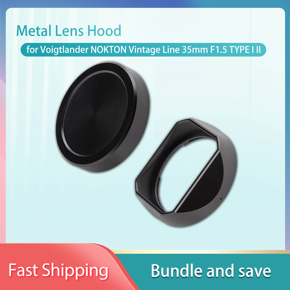Lens Cap Vintage - Pare-soleil en métal pour Voigtlander NOKTON