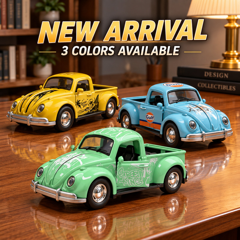 Vintage Collectible Trucks - NOUVEAU 1:36 Camionnette de style Beetle