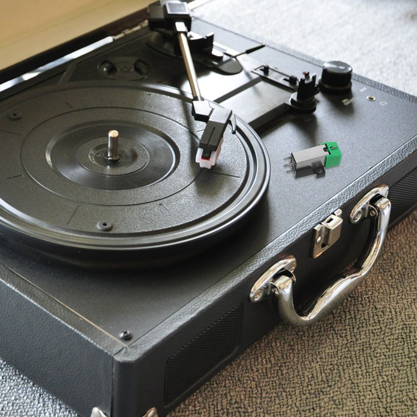Record Player Needle - Cartouche magnétique pour platine vinyle, aiguille