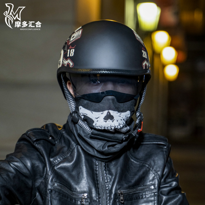 Casques de moto rétro pour hom - Lens Cap Vintage avis et prix