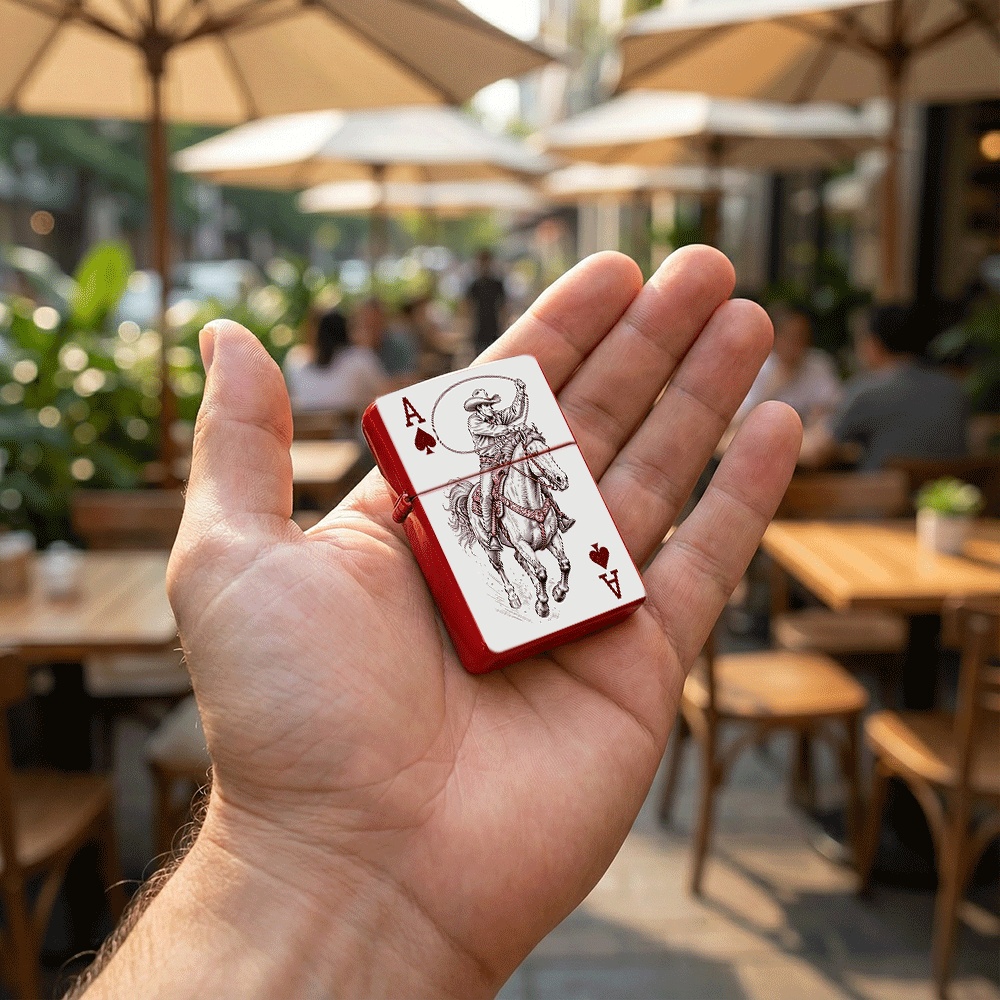 Briquet à couvercle rabattable - Vintage Collectible Playing Cards avis et prix