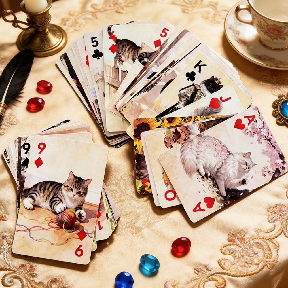54 cartes à jouer vintage, mot - Vintage Collectible Playing Cards avis et prix