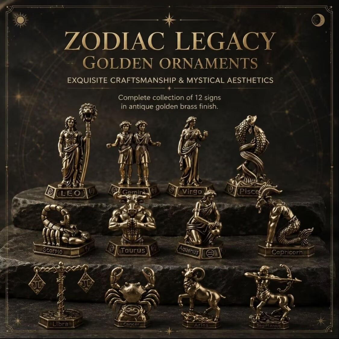 Ornements du zodiaque en laito - Vintage Collectible Furniture avis et prix